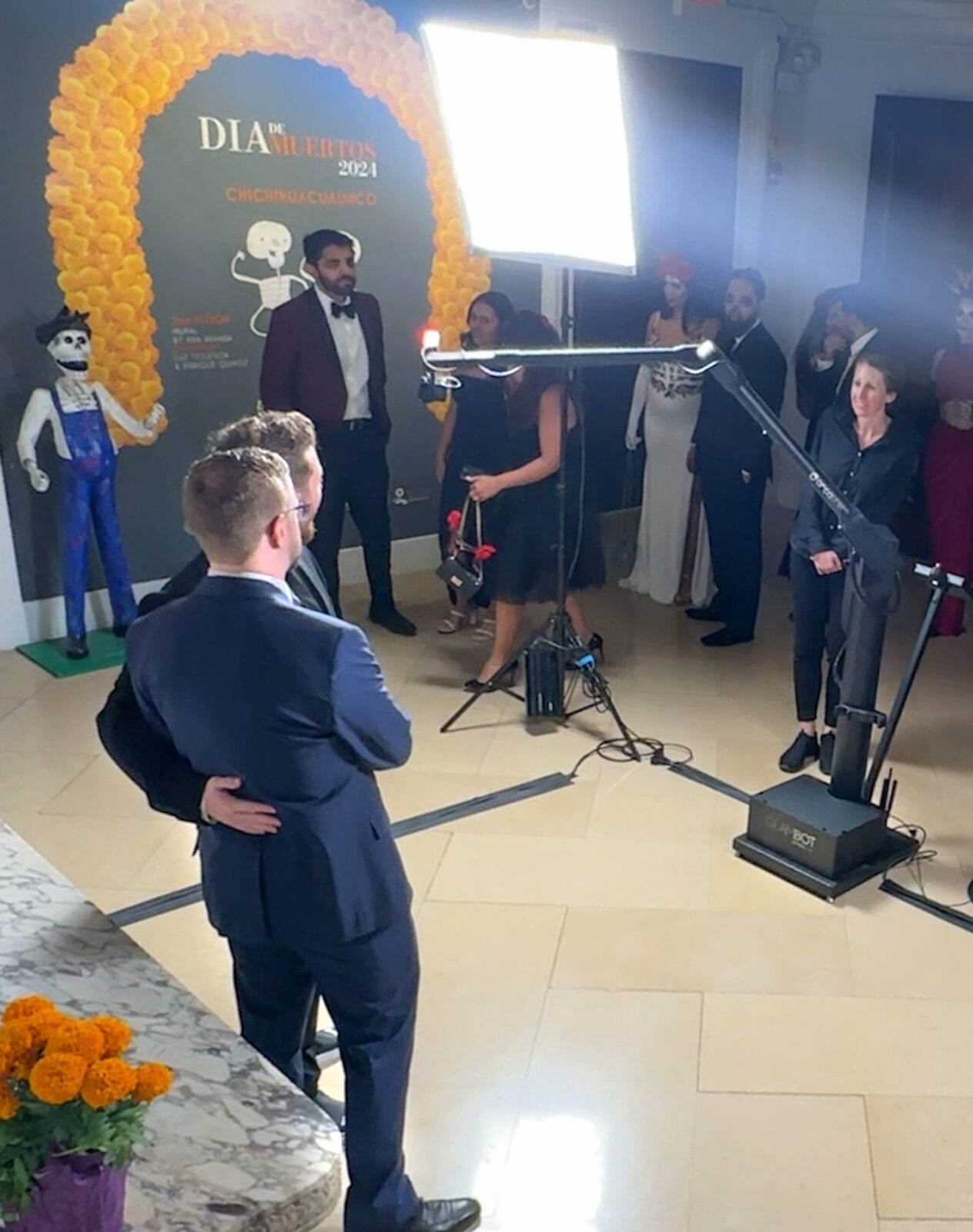 GlamBot smooth camera path in motion at an event