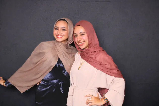 Black Portrait photo booth backdrop