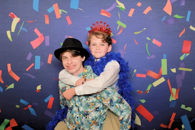 Confetti photo booth backdrop