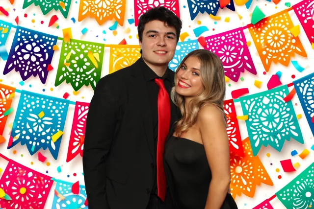 Fiesta Flags photo booth backdrop