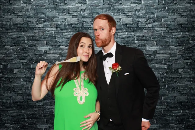 Stone Wall photo booth backdrop