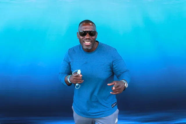 Underwater photo booth backdrop