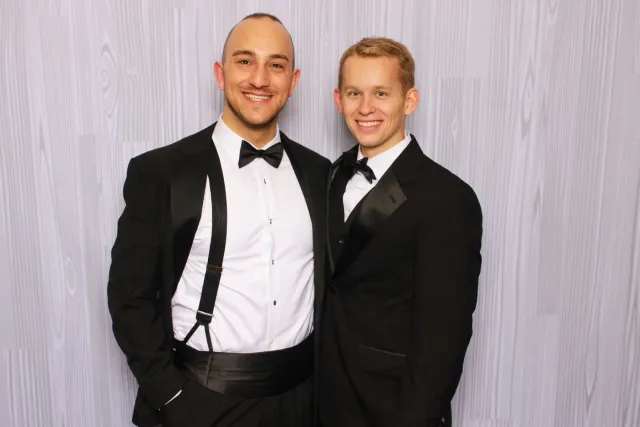 White Wood photo booth backdrop