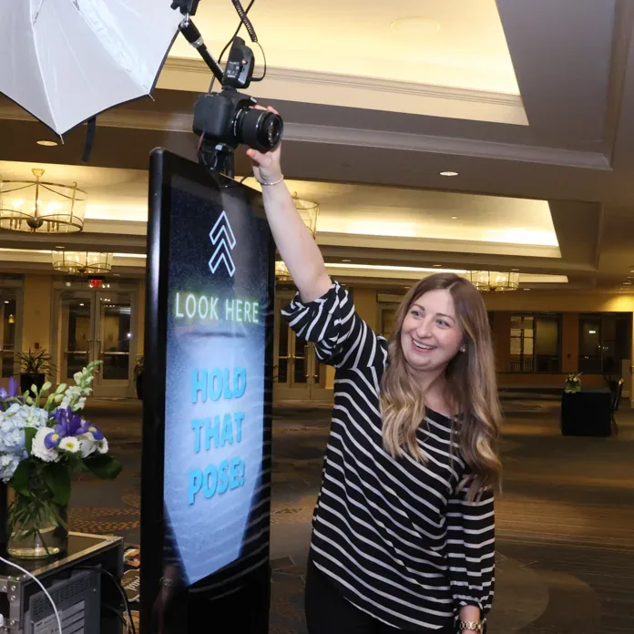 Open Air Photo Tower at a real event