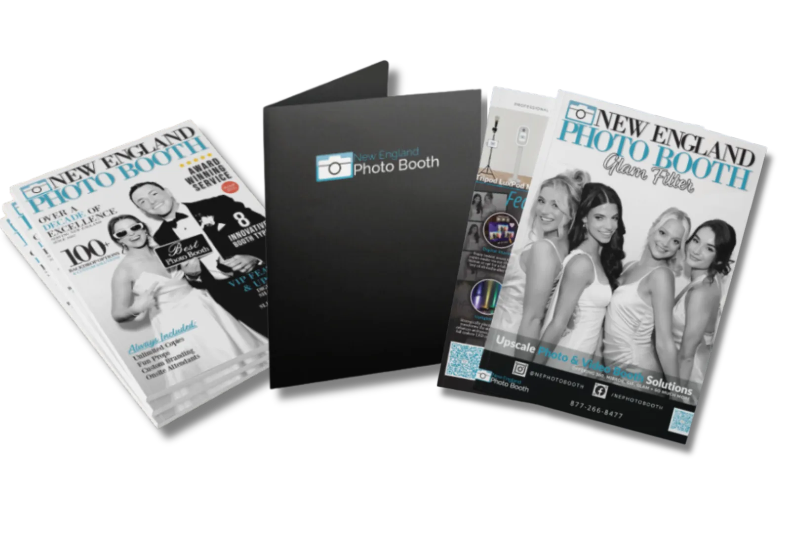 NEPB partner marketing packet with folder and takeaway sheets